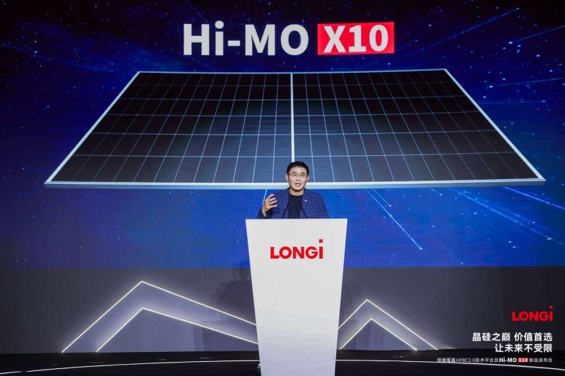 LONGi's Hi-MO X10 series is based on the company's Terra wafers and incorporates HPBC2.0 cell technology